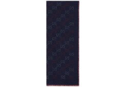 GG wool jacquard scarf