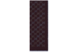 GG wool jacquard scarf
