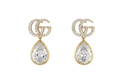 GG Marmont crystal drop earrings