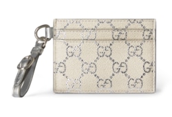 GG Emblem card case with strap