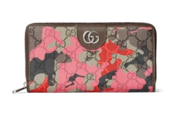 Cartera con cremallera con GG