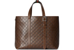 GG Emblem large tote bag