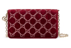 Cartera con cristales GG y cadena