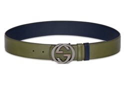 Reversible belt with Interlocking G buckle