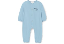 Baby cotton one-piece with print