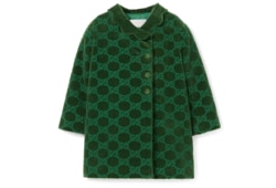 Baby GG cotton velvet coat