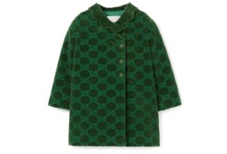 Manteau pour bébé en velours de coton GG
