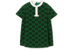 Robe pour bébé en velours de coton GG