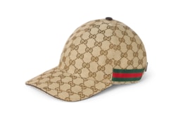 GG canvas baseball hat with Web