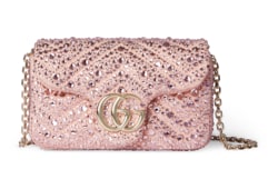 GG Marmont Mini-Schultertasche mit Kristallen