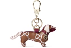 Dog-shaped bag charm