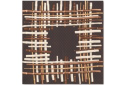 Vierecktuch aus Seidentwill mit Print