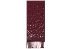 GG wool scarf with crystals