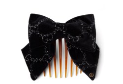 Soft velvet hair slide with crystals