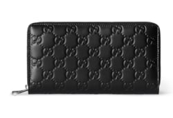 GG Emblem zip around wallet