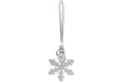 Snowflake-shaped bag charm