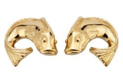 Carp-shaped earrings