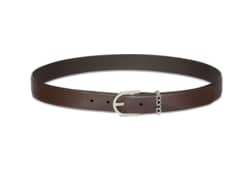 Belt with stirrup buckle