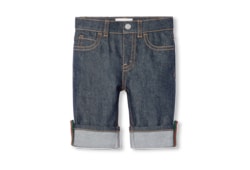 Pantalone neonato in denim con Web