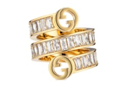 Bague en spirale Gucci Blondie avec cristaux