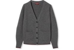 Cardigan aus gefilzter Wolle mit Web