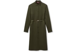 GG satin shirt dress