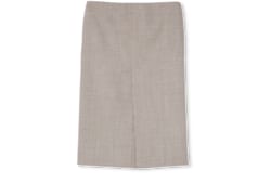 Gingham wool skirt with embroidery