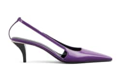 Zapato con tacón descubierto y cristal mujer