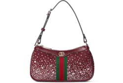 Bolso de hombro Ophidia con cristales pequeño