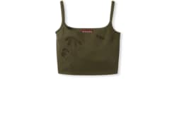 Top in lana mohair con ricamo