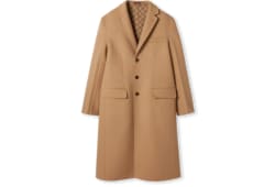 Single-breasted wool double cotton