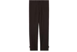 Hose aus Wollgabardine mit Logo