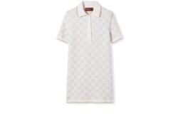 Abito in jacquard di lana e cashmere GG