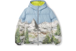 Giacca con cerniera in nylon stampato