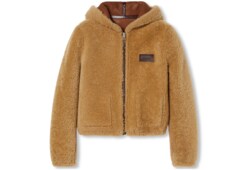 Bomber reversibile in shearling