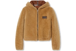 Wendbare Bomberjacke aus Shearling