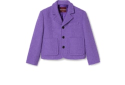 Chaqueta de rizo de algodón y lana