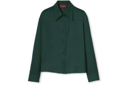 Camisa de jacquard de seda con GG entrelazada