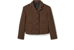 Seeded wool jacket