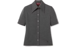 Wool cotton jersey shirt