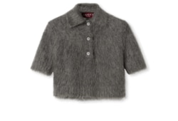 Haut en laine mohair brossée extra-fine