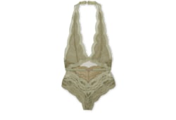 Body en tulle à dentelle fleurie