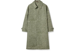 Abrigo popelina adherida estampado de rizo