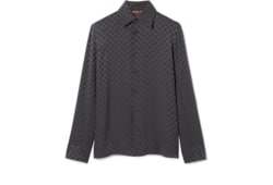 Camisa de jacquard de seda con GG