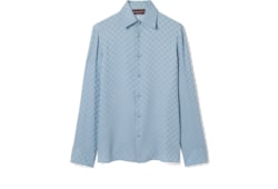 Chemise en jacquard de soie GG