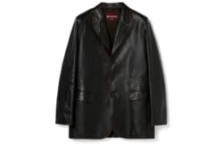 Veste en cuir doux effet vieilli