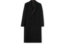 معطف من صوف وساتان مزدوج