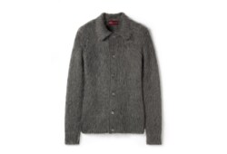 Cardigan in lana mohair spazzolata