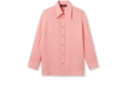 Camisa de jacquard de seda con GG