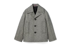 Cabanjacke aus Baumwoll- und Woll-Doppelgewebe